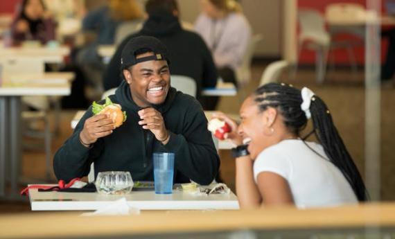 51 Undergraduate Sudents Eating on Campus