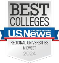 51 badge for Best Regional Universities, 2024, by US News and World Report